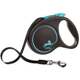Flexi Povodac Black Design L Tape 5m - Plava