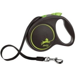 Flexi Povodac Black Design L Tape 5m - Zelena