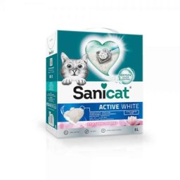 Sanicat Posip Za Mačke Active White Lotus - 6 l