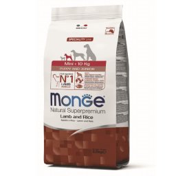 Monge Natural Superpremium Dog Mini Puppy And Junior Monoprotein Lamb With Rice - 7.5 kg