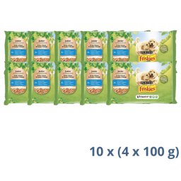 Friskies Dog Junior Komadići U Sosu Piletina 4 x 100 g - 4 kg