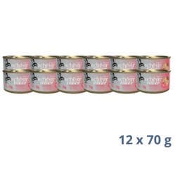 Schesir Cat Silver – Mus Piletina i Pačetina - 840 g
