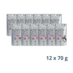 Schesir Special Light Mousse – Piletina, ćuretina i bundeva - 840 g