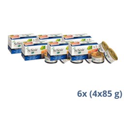 Schesir Multipac Dog – Tunjevina I Brancin 4×85g - 2.04 kg