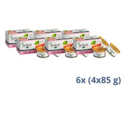 Schesir Multipac Dog – Piletina I Jagnjetina 4×85g - 2.04 kg