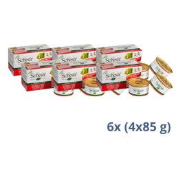 Schesir Multipac Dog – Piletina I Govedina 4×85g - 2.04 kg