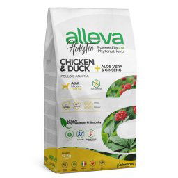 Alleva Holistic Dog Adult Chicken & Duck + Aloe Vera & Ginseng Medium - 12 kg