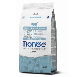 Monge Natural Superpremium Cat Kitten Monoprotein Trout - 1.5 kg