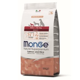 Monge Natural Superpremium Dog Mini Adult Monoprotein Salmon With Rice - 7.5 kg