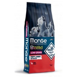 Monge BWild Low Grain Dog All Breeds Puppy And Junior Deer - 12 kg