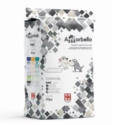 Asssorbello Carbon Prostirke 60×60 cm 20 kom