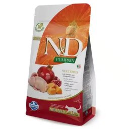 N&D Pumpkin Cat Neutered Quail & Pomegranate - 300 g