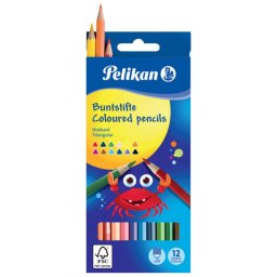 Drvene bojice PELIKAN - Trouglaste 1-12