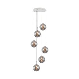 Staklena Viseća Lampa S003R 6H