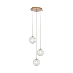 Staklena Viseća Lampa S002R 3H