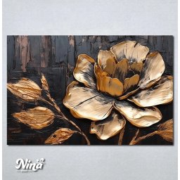 Slike na platnu 3d bronzana ruza Nina566P