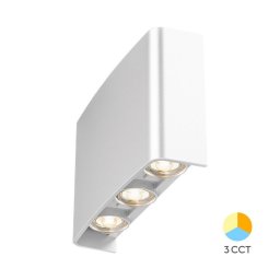 SPOLJNA ZIDNA LED LAMPA 6X1W 3IN1 BELA BRAYTRON