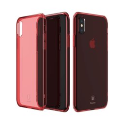 Maska Baseus Simple anti-fall za iPhone X crvena