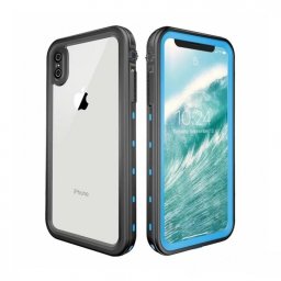 Vodootporna Maska DOT+ za iPhone XS Max svetlo plava