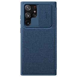 Maska Nillkin Qin Pro Leather za Samsung S908B Galaxy S22 Ultra 5G plava