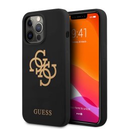 Torbica Guess Hc Silicone za iPhone 13 Pro 6.1 crna (GUHCP13LLS4GGBK)