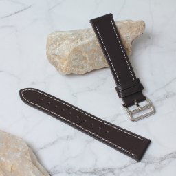 Narukvica kozna klasik za smart watch Samsung 4, 5 20mm tamno braon