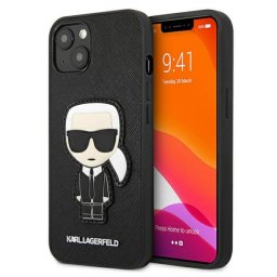 Maska Karl Lagerfeld Hc Saffiano Ikonik Patch za iPhone 13 6.1 crna (KLHCP13MOKPK)