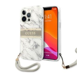Torbica Guess Marble Strap za iPhone 13 Pro Max 6.7 siva (GUHCP13XKMABGR)