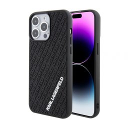 Maska Karl Lagerfeld Hc 3D Multi Logo za iPhone 15 Pro Max 6.7 crna (KLHCP15X3DMKRLK)