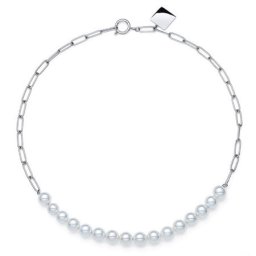 Ženska oliver weber aspect pearl ste ogrlica sa belim swarovski perlama ( 12201 )