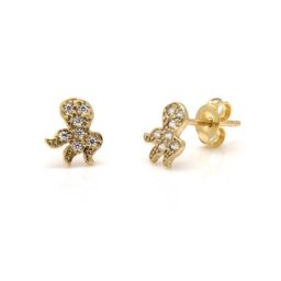 Victoria cruz kids crystal gold mindjuše sa swarovski kristalima ( a3050-07dt )