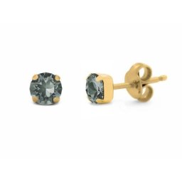 Victoria cruz celina diamond gold mindjuše sa swarovski kristalom ( a3736-03dt )