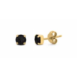 Victoria cruz celina jet gold mindjuše sa swarovski kristalom ( a3736-16dt )