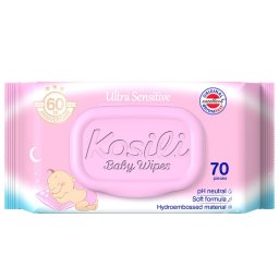 Kosili vlažne maramice 70 komada roze poklopac