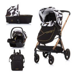 Kolica za bebe 3u1 Chipolino Elite Black