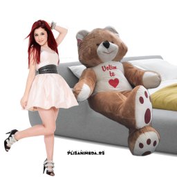Plišani meda 160cm sa natpisom volim te