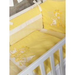 Posteljina za krevetac sa ogradicom Tri drugara