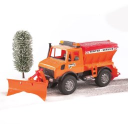 Bruder kamion MB Unimog Winter service 025724