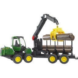 Bruder traktor JD Sa prikolicom i drvima 021337