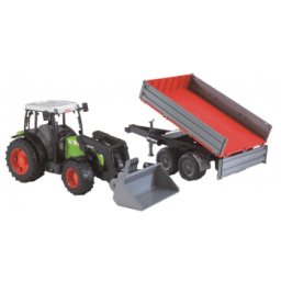 Traktor Bruder CLAAS 267 sa prikolicom i kašikom 021122