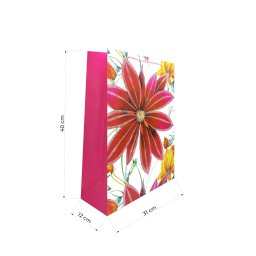 KESA UKRASNA XL 31X40X12CM OP23092 VELIKO ŠARENO CVEĆE WY