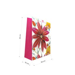 KESA UKRASNA L 26X32X10CM OP23092 VELIKO ŠARENO CVEĆE WY