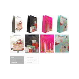 KESA UKRASNA L 26X10X32CM OP23046 ROĐENDANSKA WY