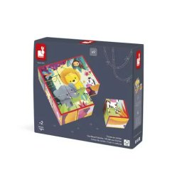 Karton kocke sa motivima džungle – 2u1 edukativna igračka
