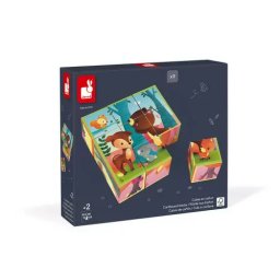 Karton kocke sa motivima šumskih životinja – 2u1 edukativna igračka