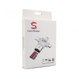 Citac kartica za iPhone + Type C + micro USB + USB