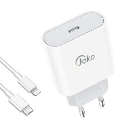 Kucni punjac KONFULON JK78 PD 20W Fast Charge sa PX11 60W kablom Type C na Lightning beli