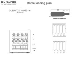 DUNAVOX DXFH-16.46 vinska vitrina