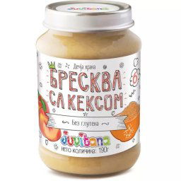 Juvitana kašica od breskve i keksa 190g 6+