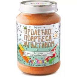 Juvitana kašica prolećno povrće sa jagnjetinom 230g 8+